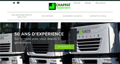 Desktop Screenshot of chappat-transports.fr