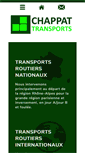 Mobile Screenshot of chappat-transports.fr