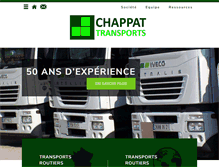 Tablet Screenshot of chappat-transports.fr